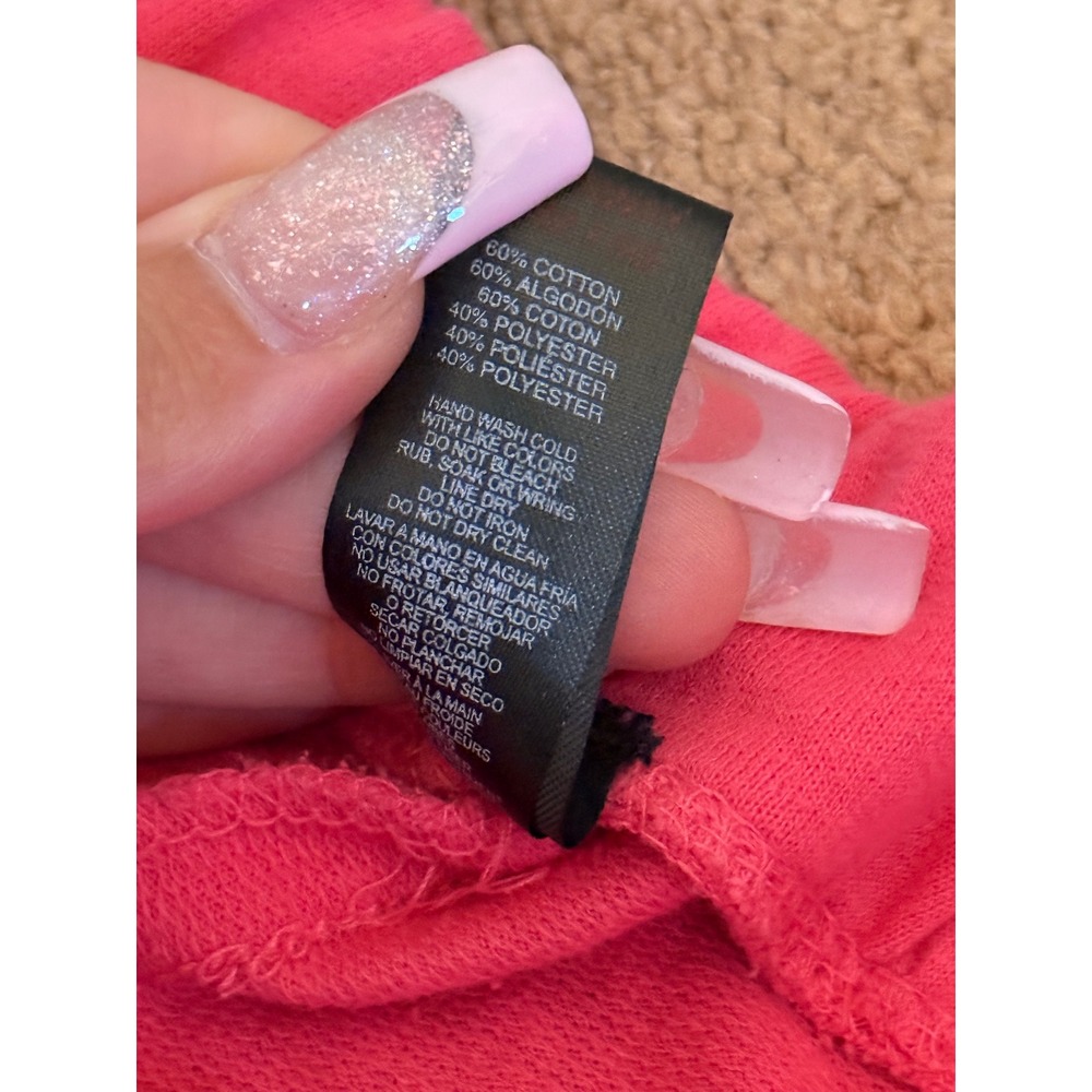 Y2K 2000s style Bebe Sleepwear Pink Joggers Sweatpants lace up Drawstring Lounge - Picture 2 of 8